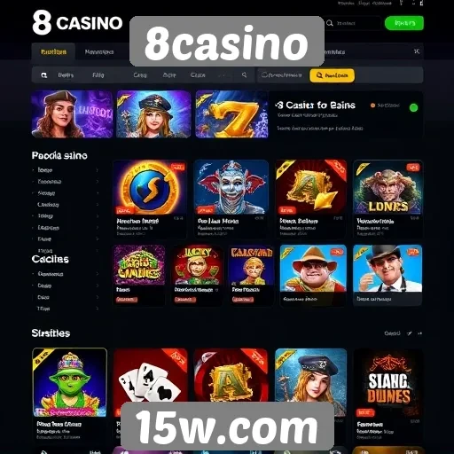 Análise da interface do usuário do 8casino